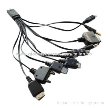 10-in-1 Multi-function Charge Cable for Mobile Phones, MP3 Players, iPhone